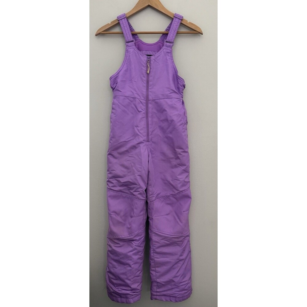 All in Motion Purple Insulated Water/Wind Resistant Snow Bib Pants Girls Medium